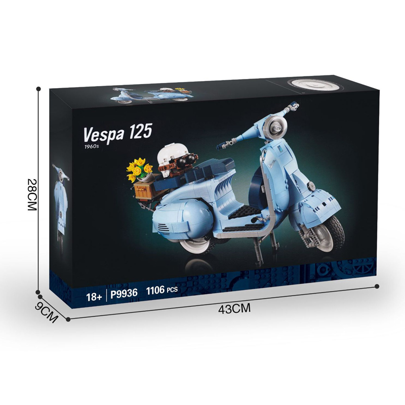 Mô hình lắp ghép - Vespa P9936 4 mo hinh vespa p9936 04